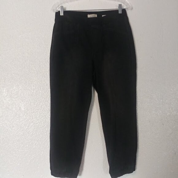 Logo by Lori Goldstein women's size 8P black wash pull on jogger - Picture 1 of 14